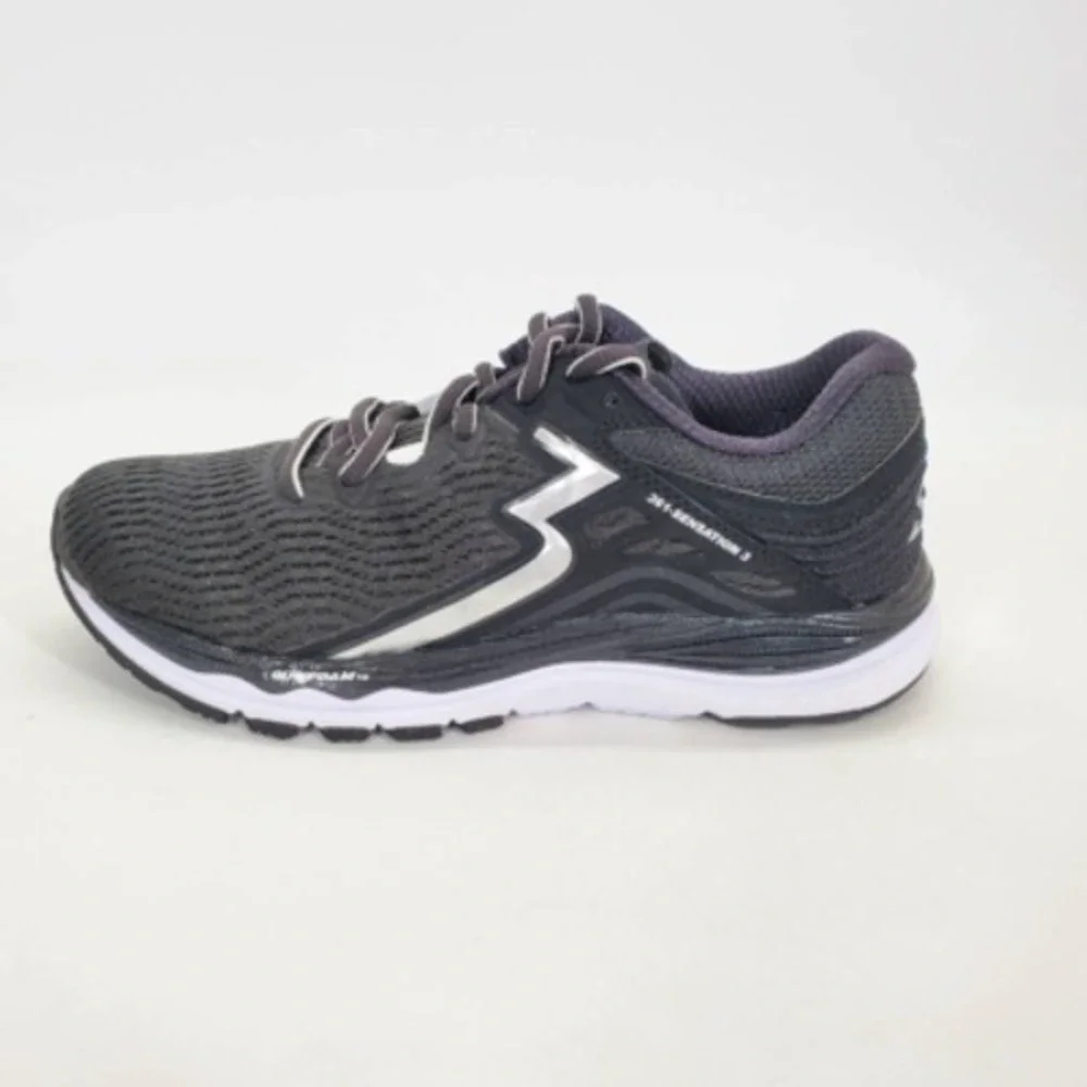361 Degrees Shoes Womens Sensation 3 Running Black Y852-0903 Lace Up Mesh 5 New